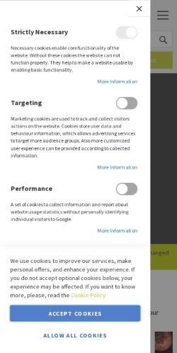 Mobile page screenshot