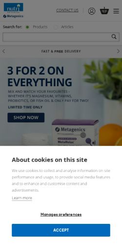 Mobile page screenshot