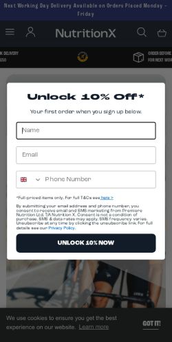 Mobile page screenshot