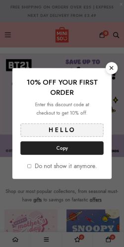 Mobile page screenshot