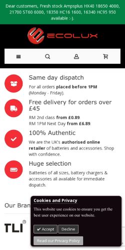 Mobile page screenshot