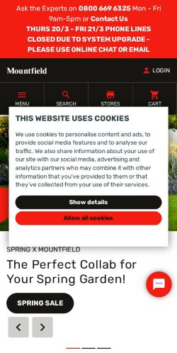 Mobile page screenshot