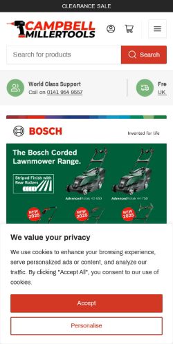 Mobile page screenshot