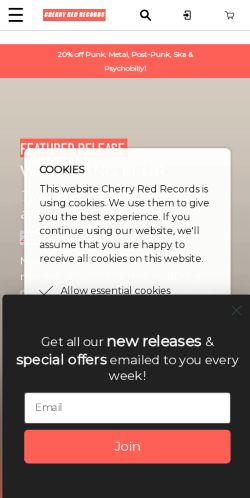 Mobile page screenshot