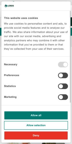 Mobile page screenshot