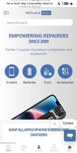 Mobile page screenshot