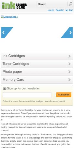 Mobile page screenshot