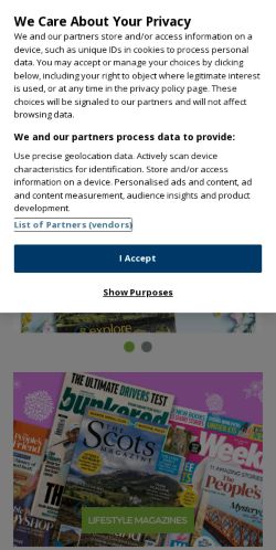 Mobile page screenshot