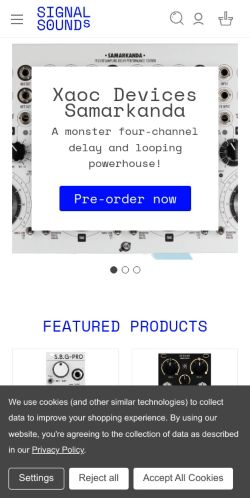Mobile page screenshot