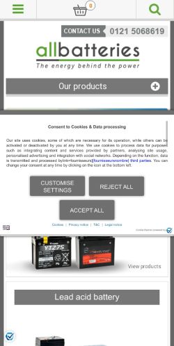 Mobile page screenshot