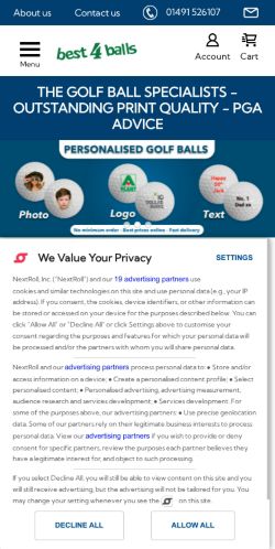 Mobile page screenshot