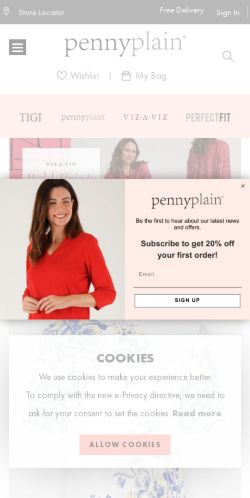 Mobile page screenshot