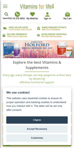 Mobile page screenshot
