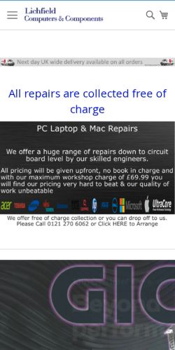 Mobile page screenshot