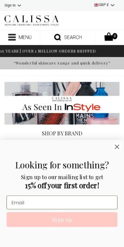 Mobile page screenshot
