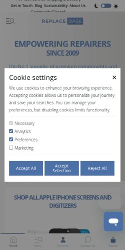 Mobile page screenshot