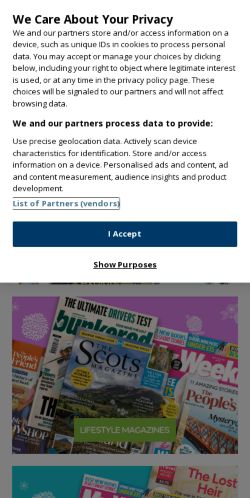 Mobile page screenshot