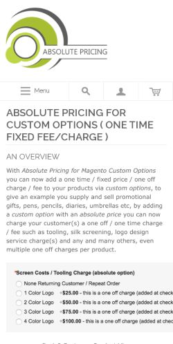 Mobile page screenshot