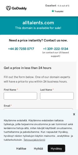 Mobile page screenshot