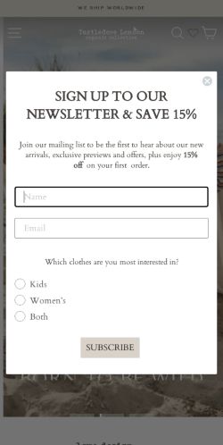 Mobile page screenshot