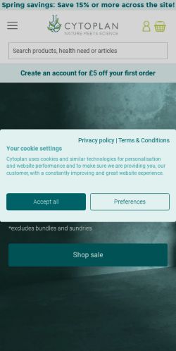 Mobile page screenshot