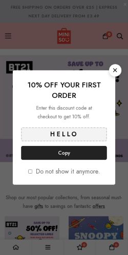 Mobile page screenshot