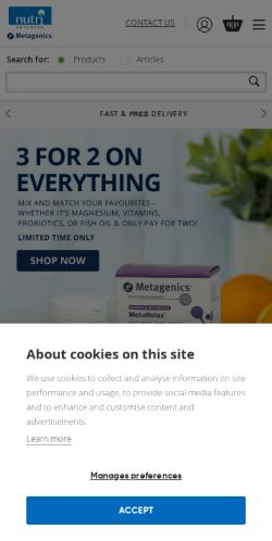 Mobile page screenshot