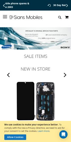 Mobile page screenshot