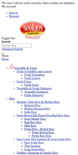 Mobile page screenshot