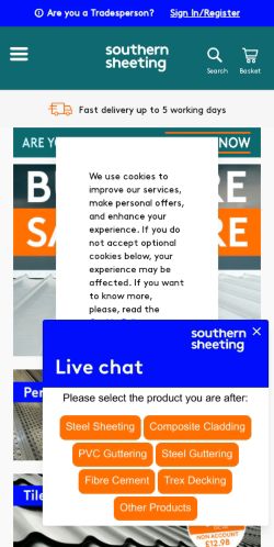 Mobile page screenshot