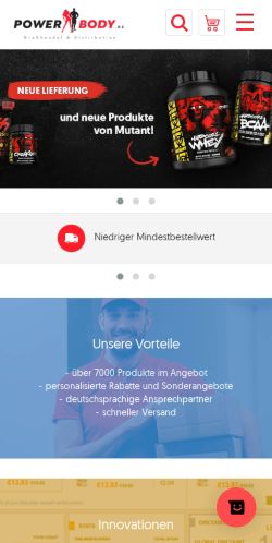 Mobile page screenshot