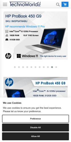 Mobile page screenshot