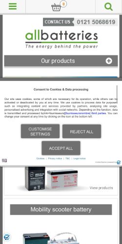 Mobile page screenshot