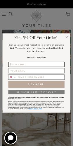 Mobile page screenshot