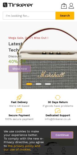 Mobile page screenshot