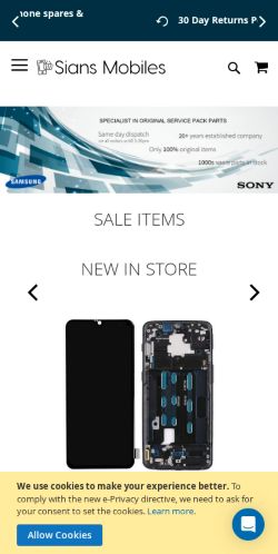 Mobile page screenshot