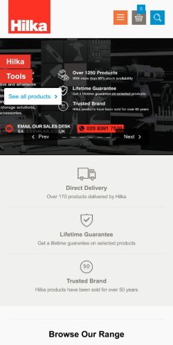 Mobile page screenshot