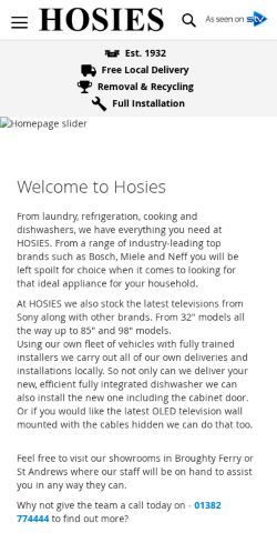 Mobile page screenshot