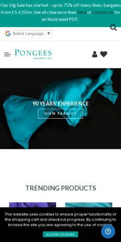 Mobile page screenshot