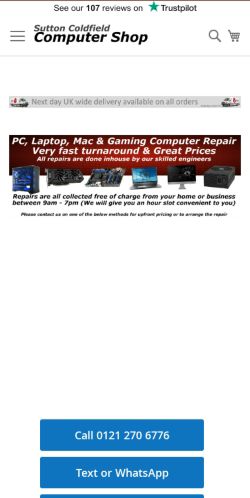Mobile page screenshot