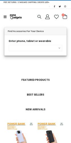 Mobile page screenshot
