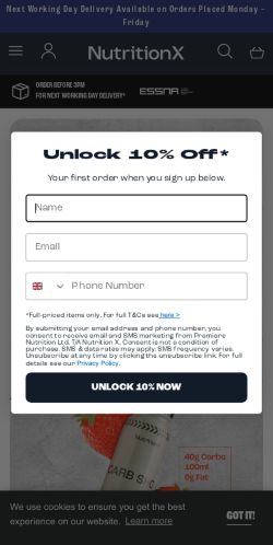 Mobile page screenshot