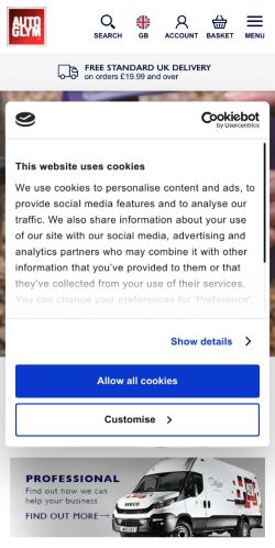 Mobile page screenshot
