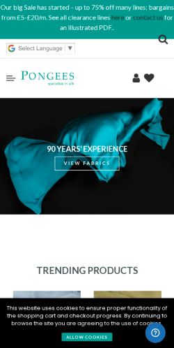 Mobile page screenshot