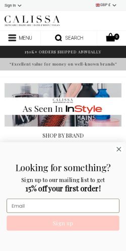 Mobile page screenshot