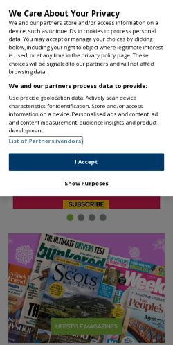 Mobile page screenshot