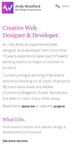 Mobile page screenshot