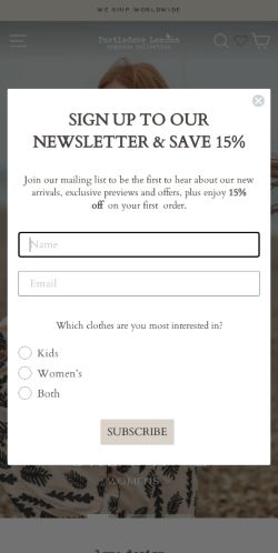 Mobile page screenshot