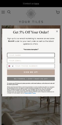 Mobile page screenshot