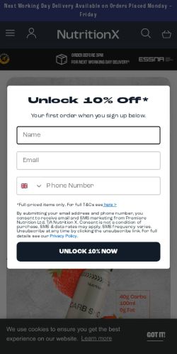 Mobile page screenshot